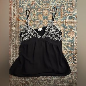 black & white tank top